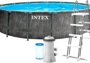 Каркасный бассейн Intex Greywood Prism Frame Premuim / 26742NP (457х122см)